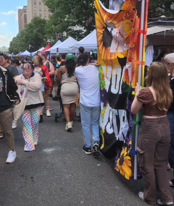 Without the context of protestors, some attendees were confused about the phrase "We Won't Listen", but that got cleared up quickly